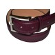 Burgundy Leather Belt