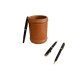 Tan Leather Pencil Holder