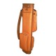 Orange Travel Leather Golf Bag