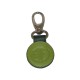 Green Leather Key Ring