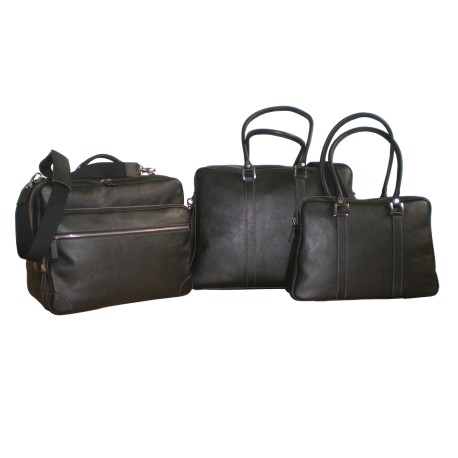 Black Leather Travel Bags
