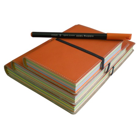 Orange Leather Notebooks