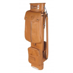 Tan Travel Leather Golf Bags