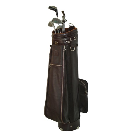 Brown Leather Golf Bag
