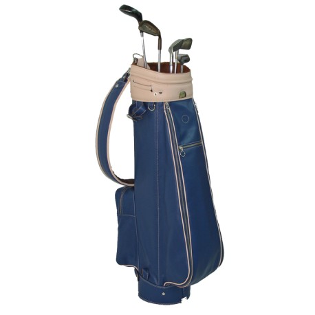 Blue Leather Golf Bag