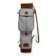 White Travel Leather Golf Bag