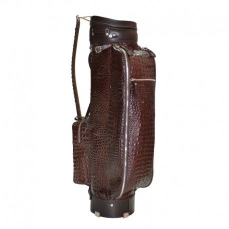 Brown Alligator Leather Golf Bag