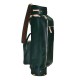 Green Carry Leather Golf Bag