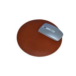 Brown Leather Mouse Pad