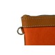 Orange Zip Around Wallet