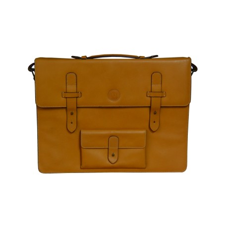 Curry Leather Messenger Bag