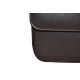 Dark Brown Leather Clutch Bag