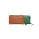 Green Leather Wallet Purse