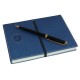 Cuaderno Piel Azul