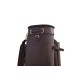 Dark Brown Travel Leather Golf Bag
