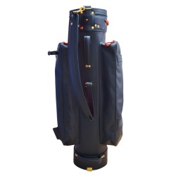 Navy Luxury Leather Golf Bag