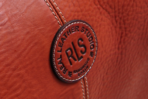 This is the final result of the engraved high quality leather good. 