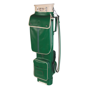 Elegant Green leather golf bag made in high quality leather