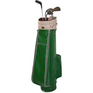Elegant Green leather golf bag made in high quality leather. 