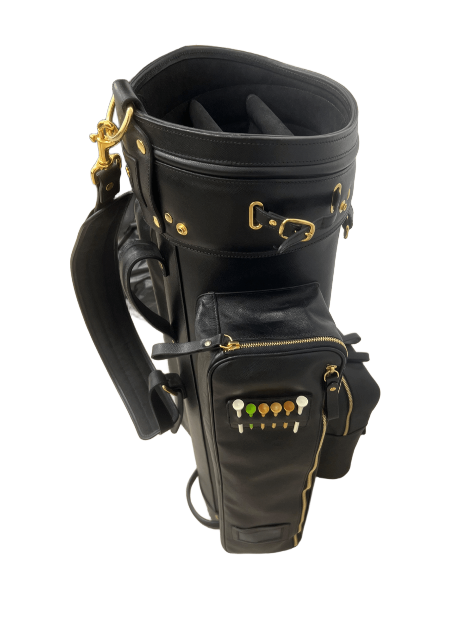 Bolsa de Golf en piel Negra zoom