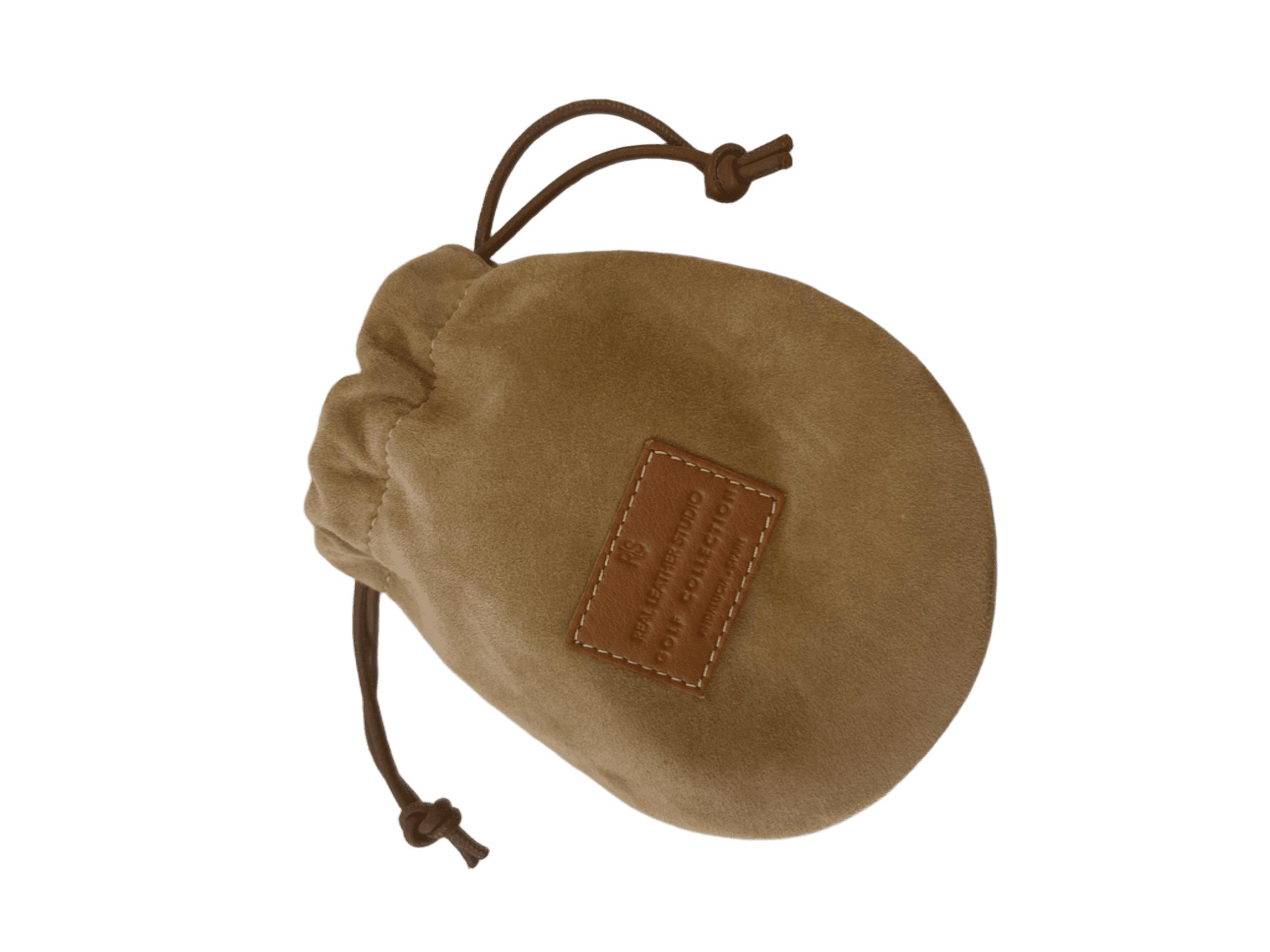 Bolsa porta tees piel ante marrón giro