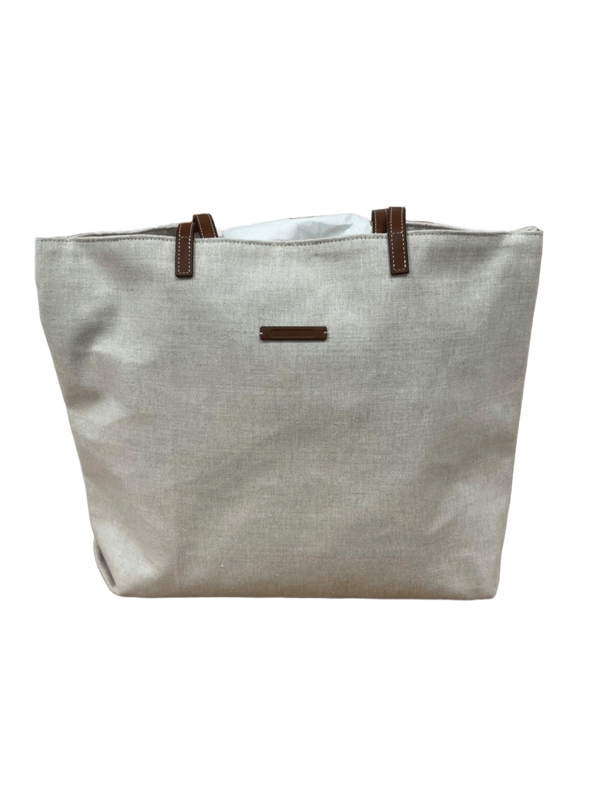 Bolso unisex lino piel vista frontal