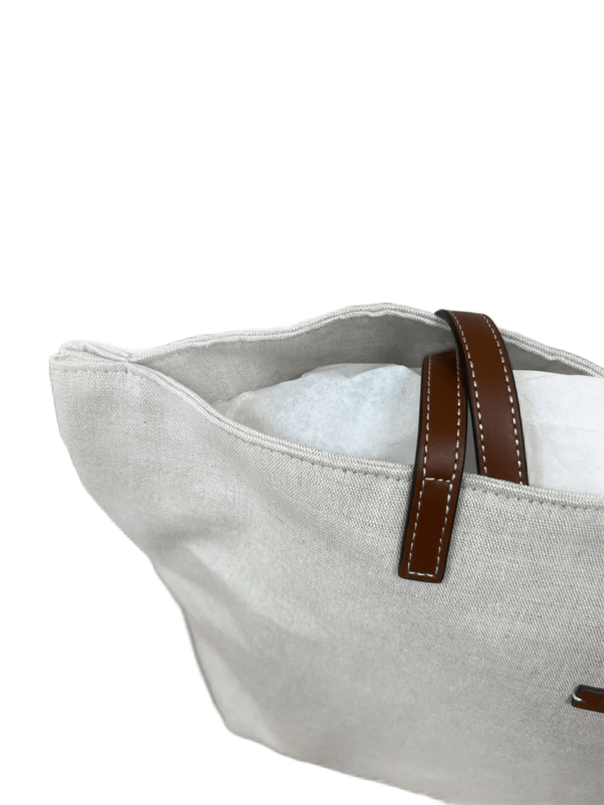 Bolso unisex lino piel vista interior