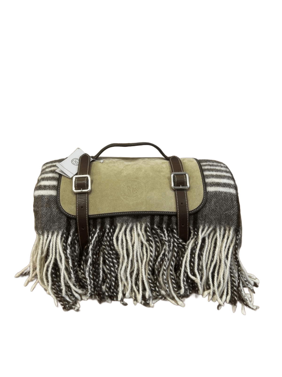 Portamantas de piel vista frontal