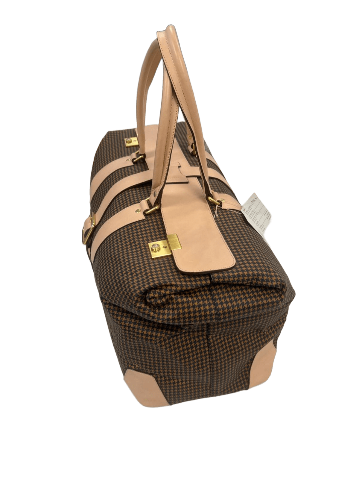 Bolsa de viaje weekender lona y piel girada