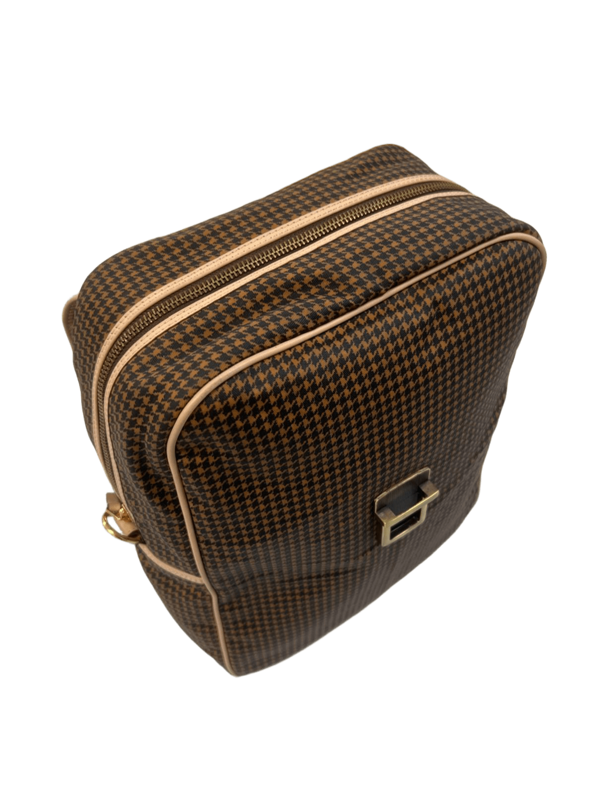 Bolsa multifuncion de lona y piel vista superior