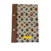 Cuaderno lona piel zigzag andino