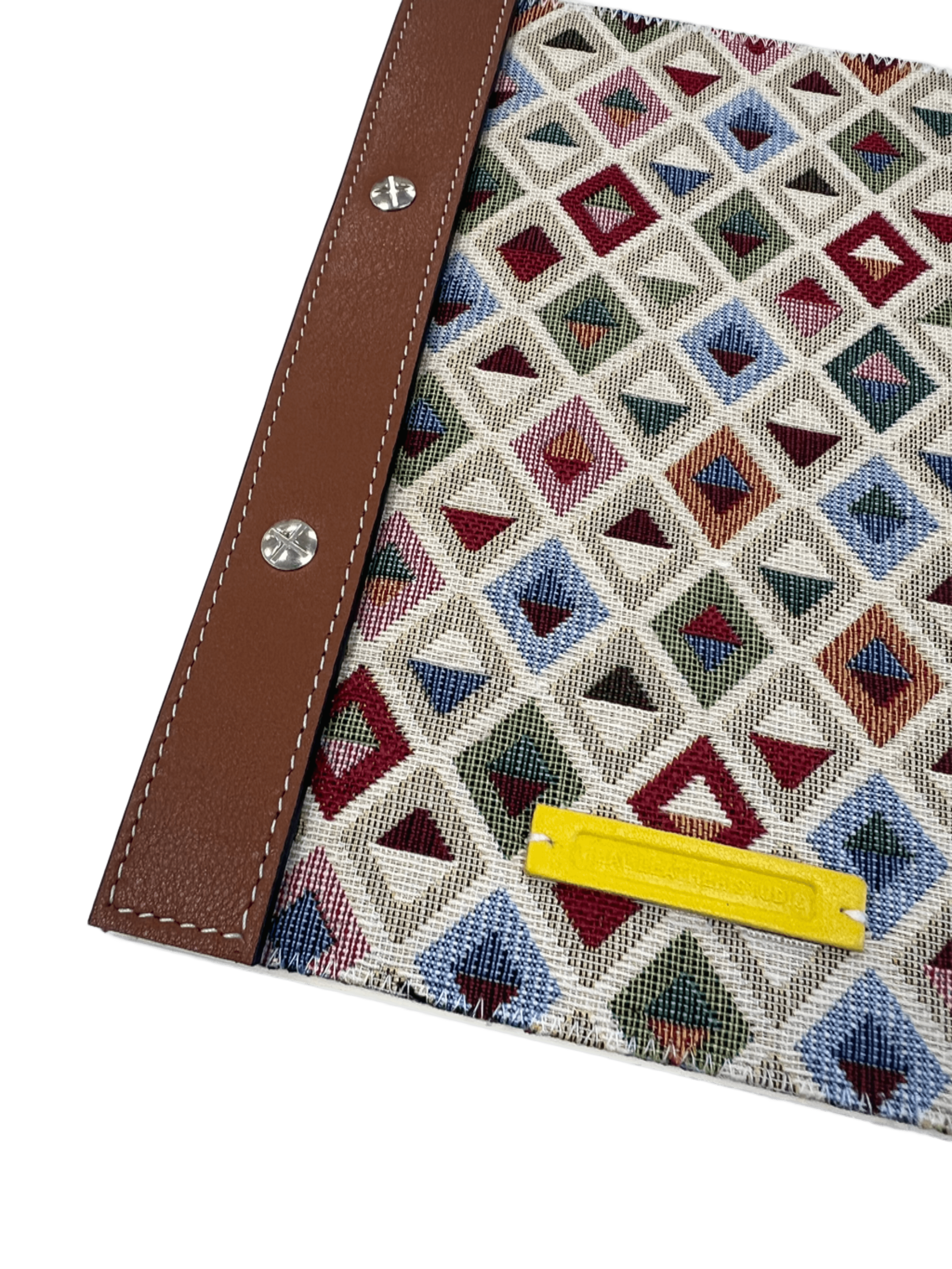 Cuaderno lona piel zigzag andino zoom