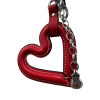 Charm Corazón piel Rojo castañuelas