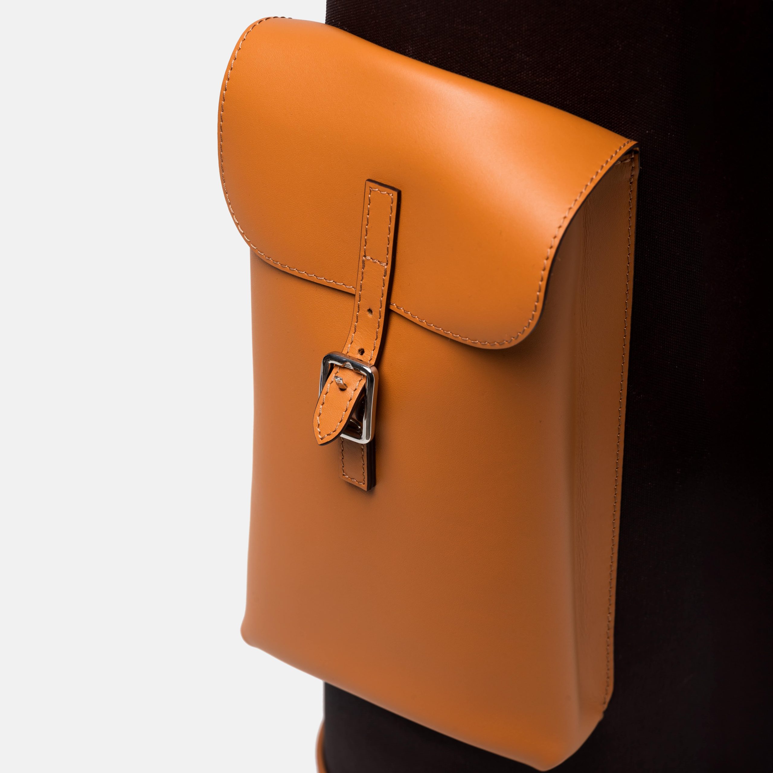 Bolsa de golf de piel estilo vintage vista bolsillo