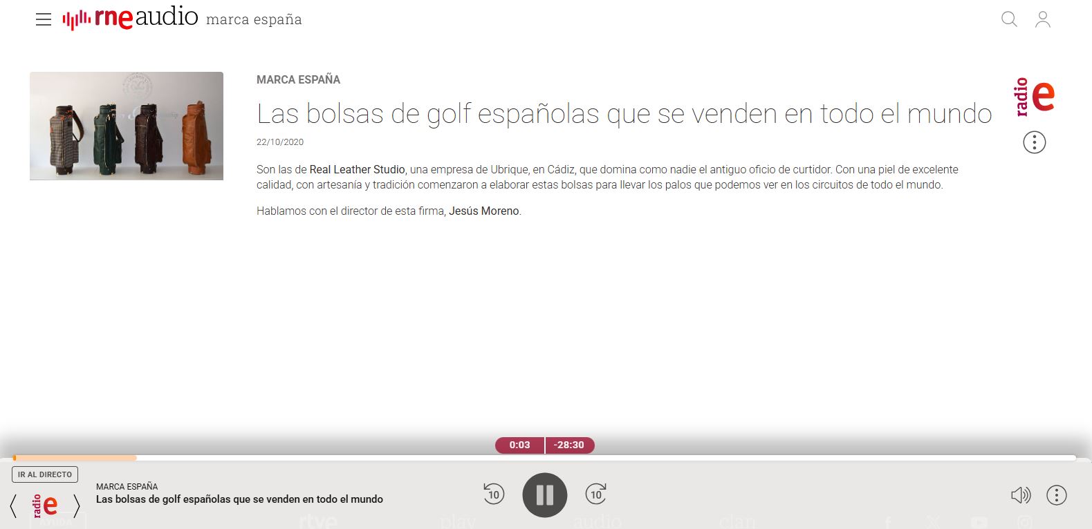 Las bolsas de golf que se venden en todo el mundo - RTVE