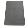 Dark non-slip backing of the pet food mat to prevent sliding on hard floors.